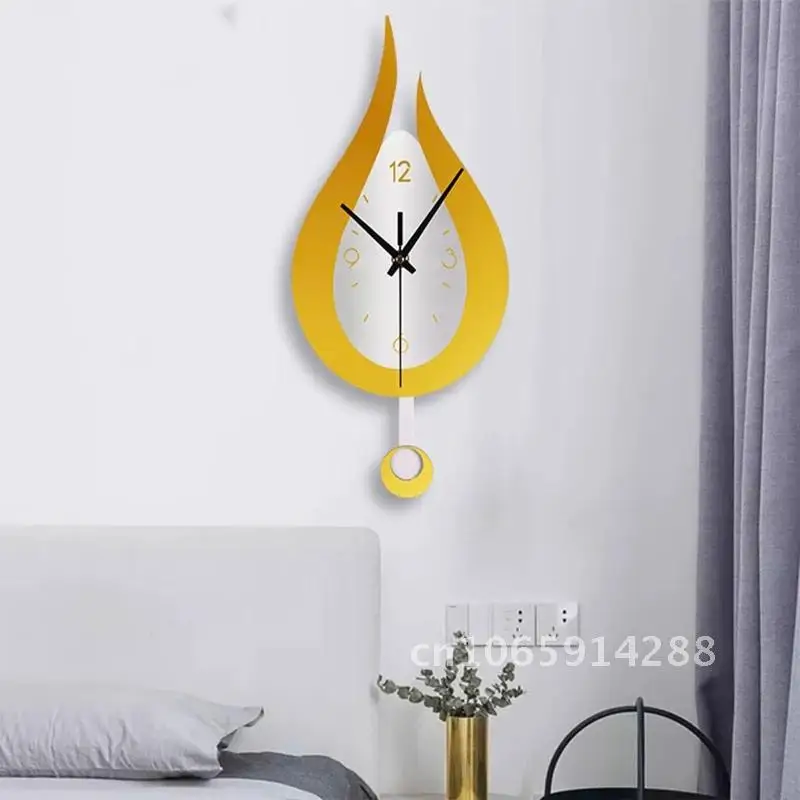 

Modern Water Dropping Wall Design Clock Creative Acyrlic Pendulum Office Bedroom Clock Decoration Home Time Living for Mute Room