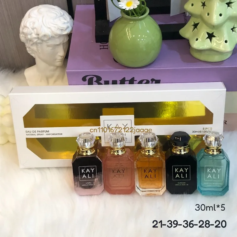 

KAYALI Perfume Set 30ml*5 Eau De Parfum Collection Long Lasting Sweet Fruity Floral Vanilla Gourmand Luxury Gift Vanilla Musk