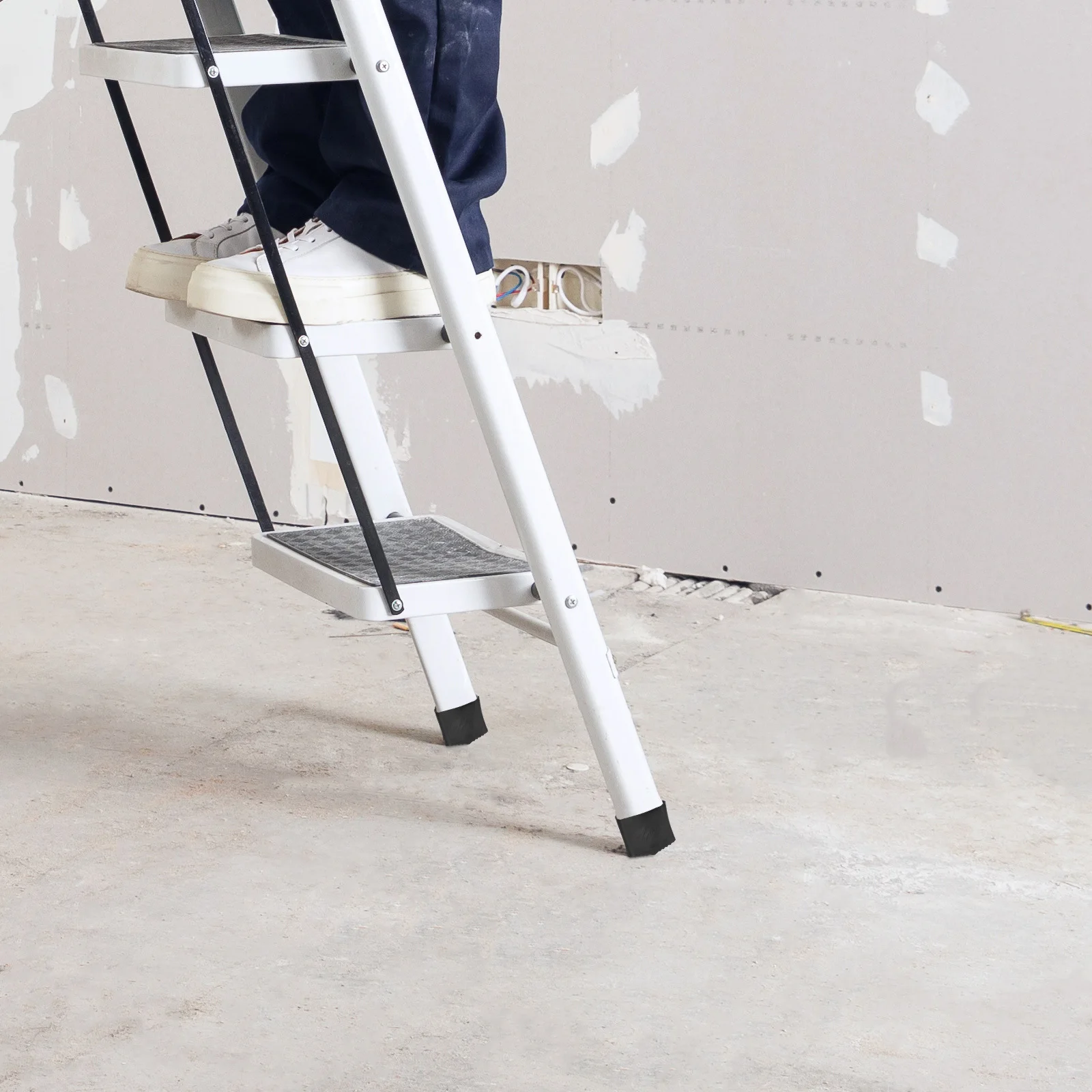 

2Pcs Folding Ladder Feet Non-Skid Rubber Covers Protective Pads Floor Safe Stabilizer Anti-Slip Ladder Foot Pads