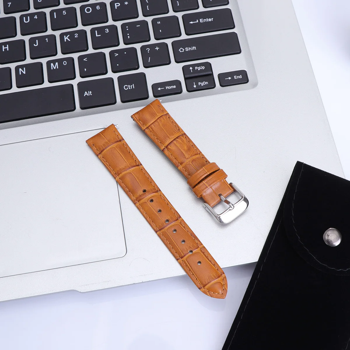 

18Mm Crocodile Watch B Unisex Vintage Replacement Wristb Adjustable Durable Practical Everyday Business Sports Gift