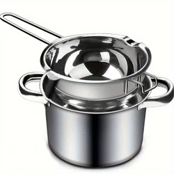 2PCS 400ml Candle DIY Melter For Melting Chocolate Candy Candles Soap Making Kits Waterproof Heating Inner and Outer Pots Parts