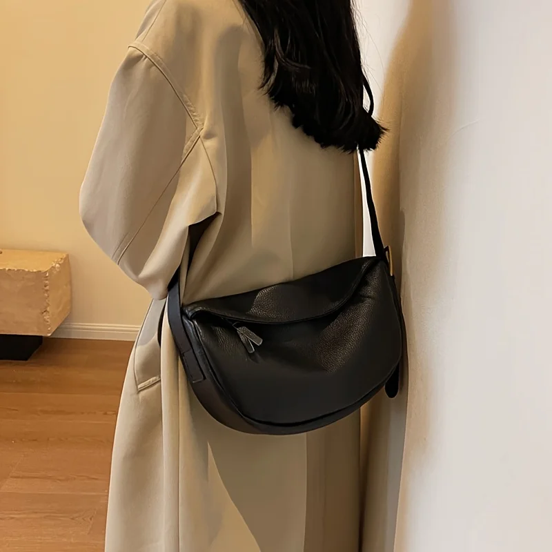 حقيبة جلدية جديدة عصرية، حقيبة زلابية نسائية، حقيبة كتف، حقيبة كروس، حقيبة جلدية ناعمة عصرية ومتعددة الاستخدامات