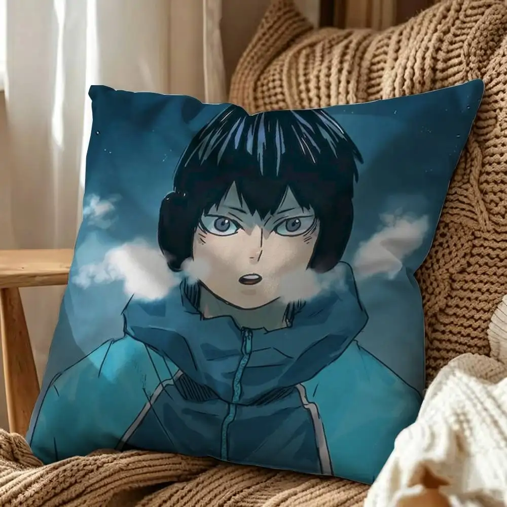Tobio Kageyama H-Haikyuus Square Pillow Case Multi Sizes For Car Home Bedroom Decor Custom Valentine Gifts