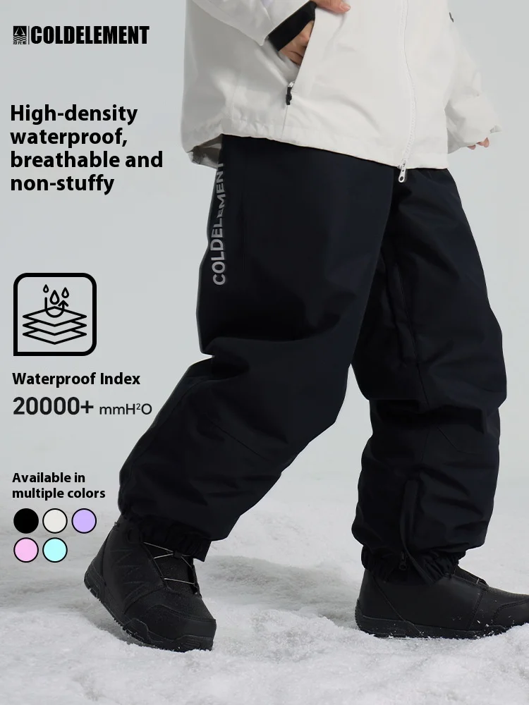 

Single-Board And Double-Board Warm And Durable Ski Snow Pants Adult Men'S And Women'S Ski Pants, Waterproof And Windproof