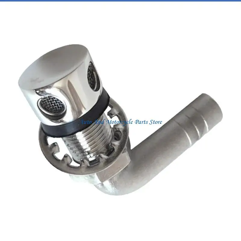 P9FD 90 درجة خزانات الوقود تنفيس تنفيس ل 5/8 بوصة خرطوم تدفق الدبابات غاز تنفيس #3