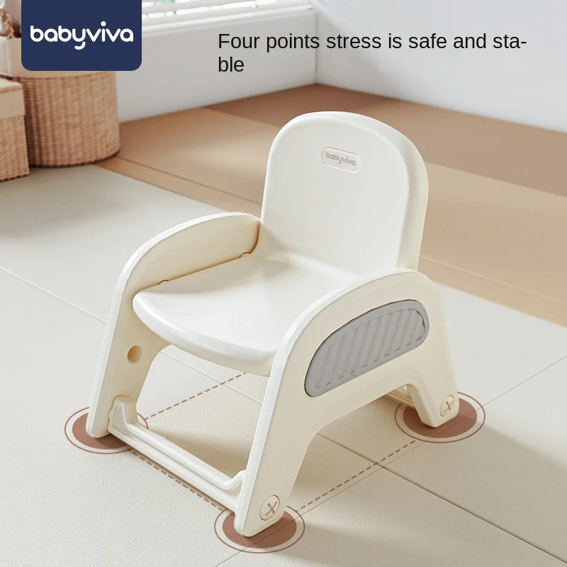 Yy-Tabouret rembourré pour enfants, chaise de salle à manger pour bébé, petit fauteuil en plastique