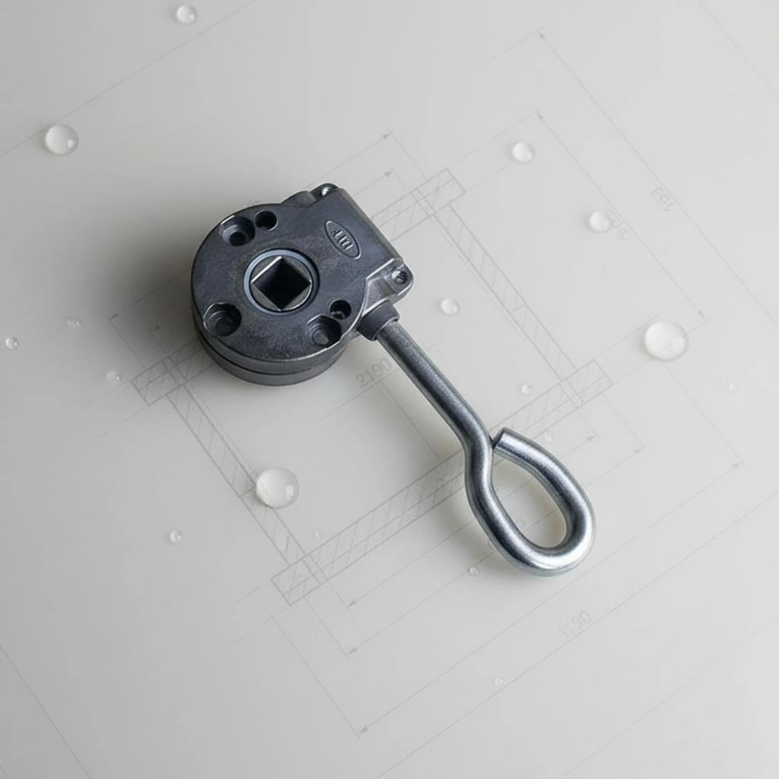 Awning Drive Head Universal Awning Crank Head Outdoor Hardware Long-Lasting Easy Installation for Patio, Balcony