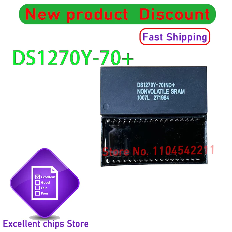 

1pcs/lot New Original DS1270Y-70IND+ DS1270Y-70 DS1270Y DIP36 In Stock