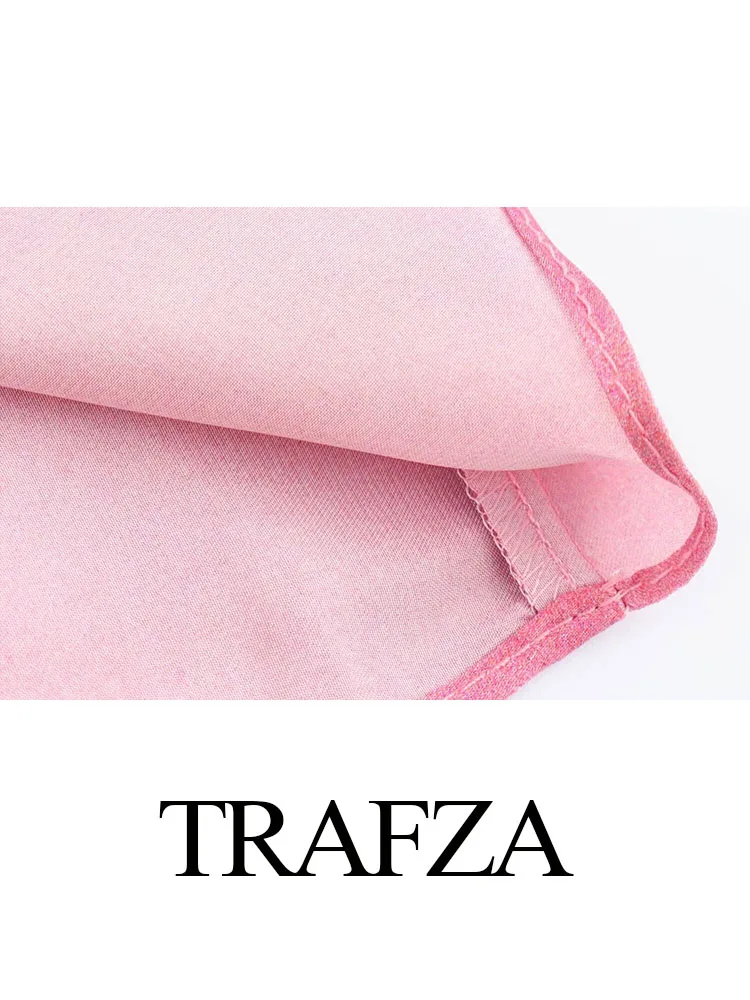 Trafza เสื้อเบลาส์มัดย้อมสไตล์ลำลองสำหรับผู้หญิง, เสื้อเบลาส์แฟชั่นสำหรับผู้หญิงกระดุมแถวเดียวแขนยาว2สีสำหรับฤดูร้อน