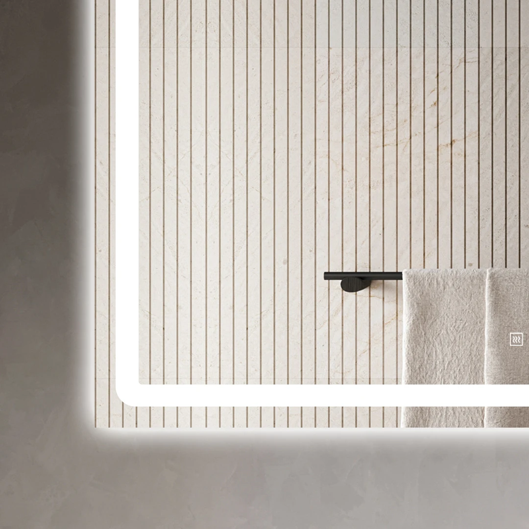 Le haut-parleur de musique a mené le miroir intelligent de salle de bain avec le corps complet de lumière menée par miroir