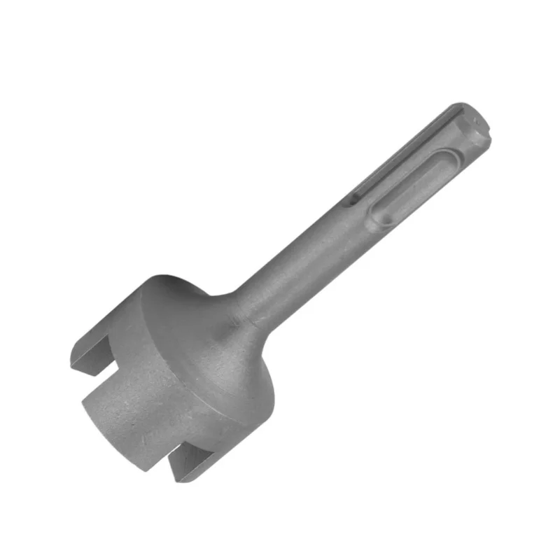 Ground Rod Driver Bits Socket Steel Easy Install Sturdy Light Weight Drill Tools For SDS Plus Hammer Drill Curved Surface/Cross