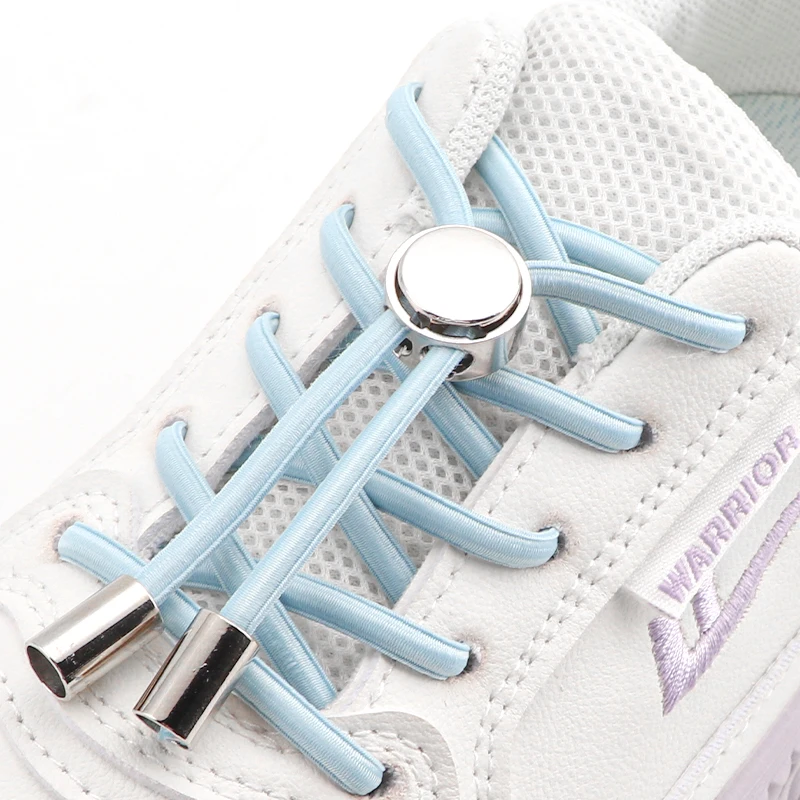 No Tie Shoelaces Tieless Elastic Shoe Laces Round Shoelace Sneakers for Kids and Adult with Strong Lock and Speed Shoestrings