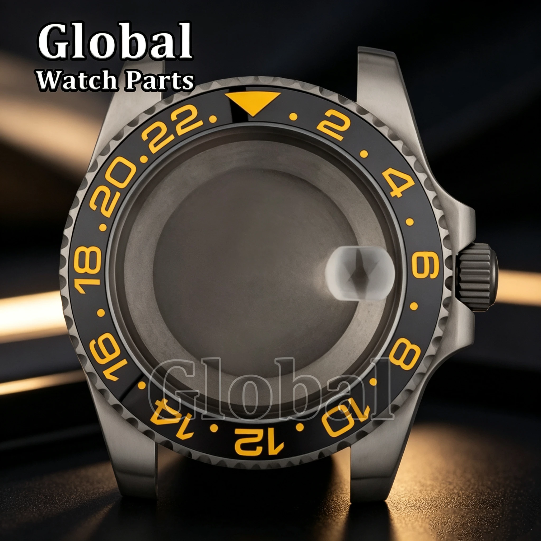 

High Quality Titanium Watch Case for SUB GMT Modification Watch Parts Sapphire Glass 10ATM Waterproof Case Repair Watch Parts