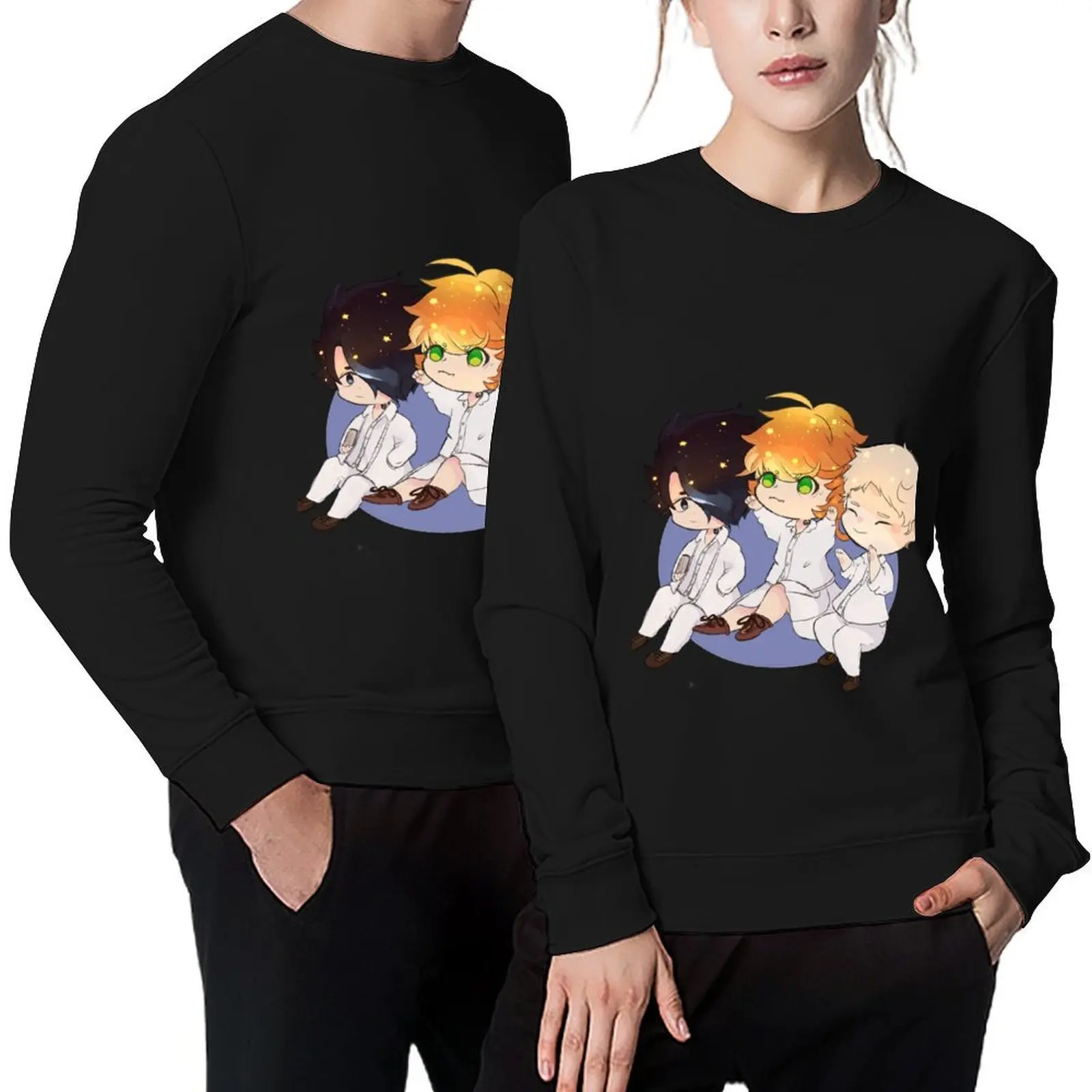 

The Promised Neverland Pullover mens clothes autumn anime clothing korean clothes hooded sweatshirts