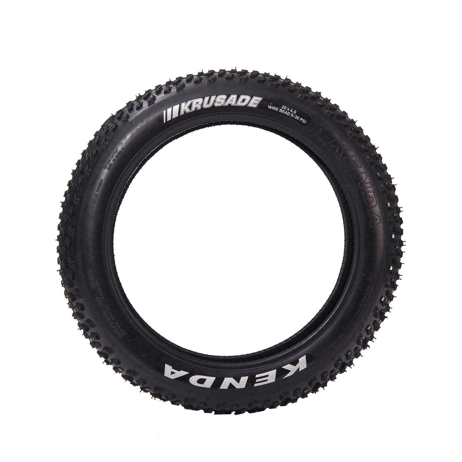 Kenda K1188/K1167 Krusade Fat Tire 20x4,0 Fahrradreifen 20"x4,00 Wire Clincher SRC Black Fat Bike Reifen – Detail 9