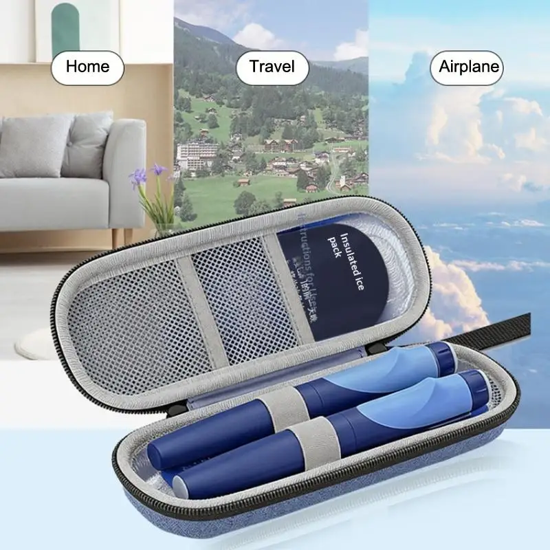 【WA】Insulin Cooler Travel Storage Case With Digital Display Medicine Organizer Bag Reusable Diabetes Carrying Bag For Diabetics view 5