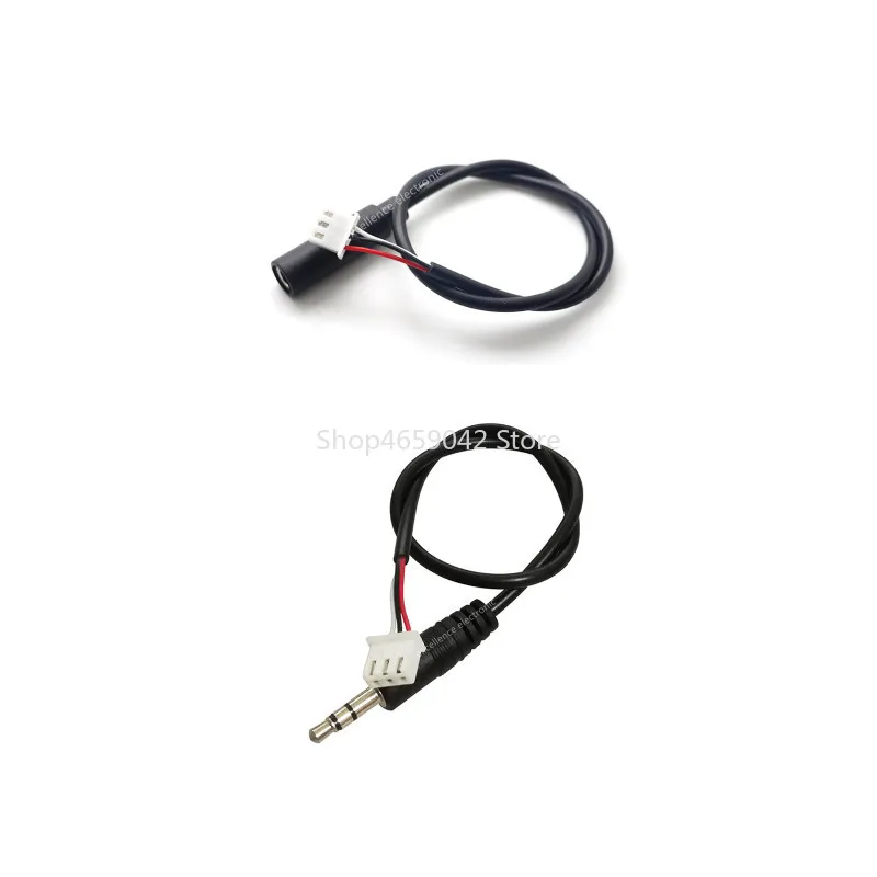 1 szt. 30cm 3.5mm kabel gniazdo Audio AUX do XH2.54mm 3-pinowy z męskiego na męskie zaciskowy/żeński wzmacniacz stereofoniczny kabel Audio przedłużony