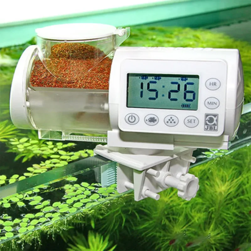 

JBL Auto Feeder Electronic LCD Display Digital Programme Fish Food Feed Granules Pellets Aquarium White Black best selling 2020