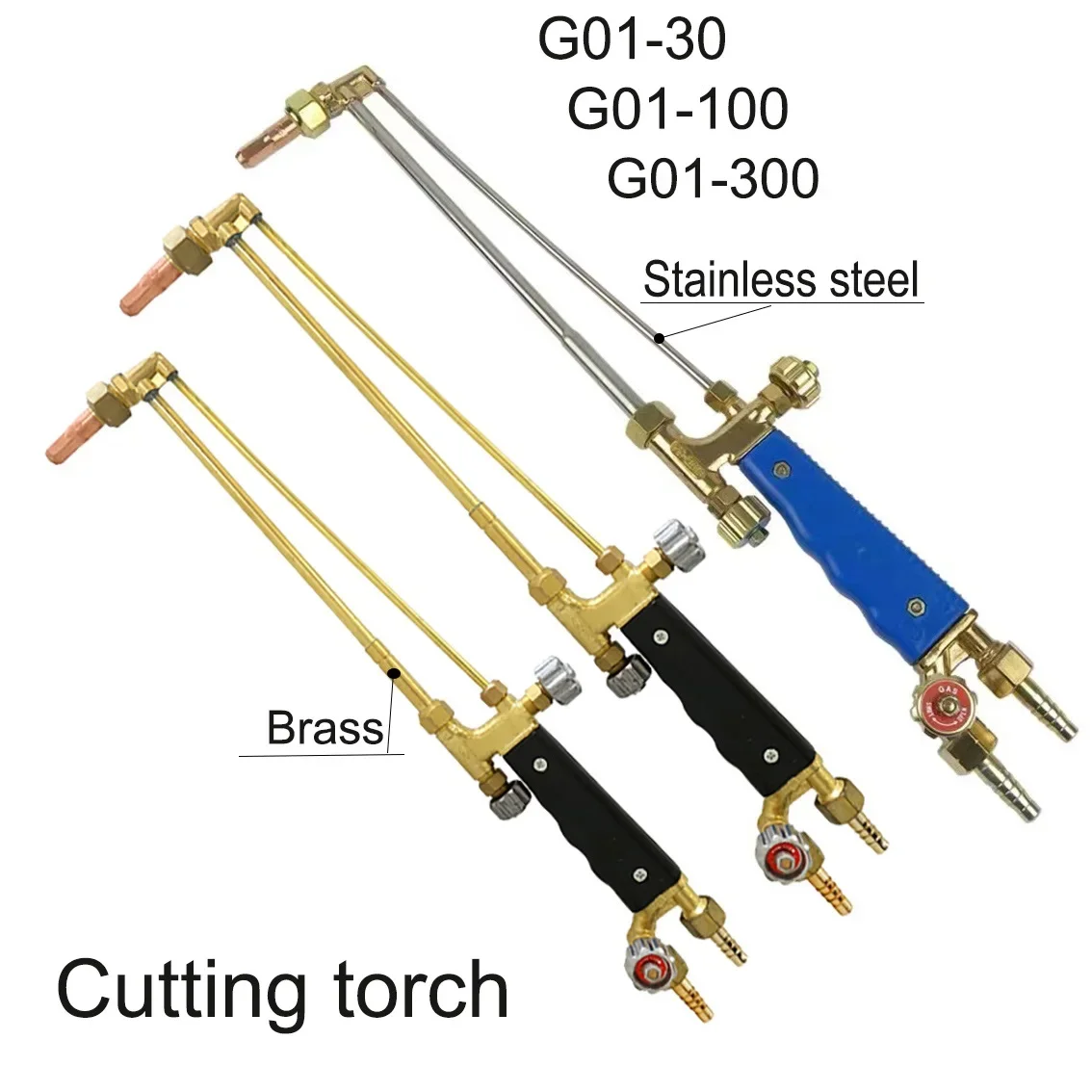 G01-30/G01-100/G01-300 Acetylene Oxygen gas Cutting Torch oxy-propane injector cutting gun