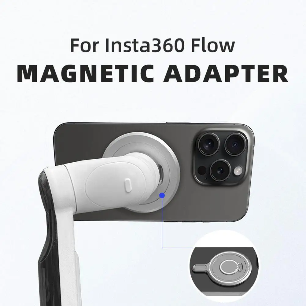 Магнитный адаптер для Insta360 Flow, подвесной шарнир для мобильного телефона, детали расширения Magafe, аксессуары, легко носить с собой, практичный и