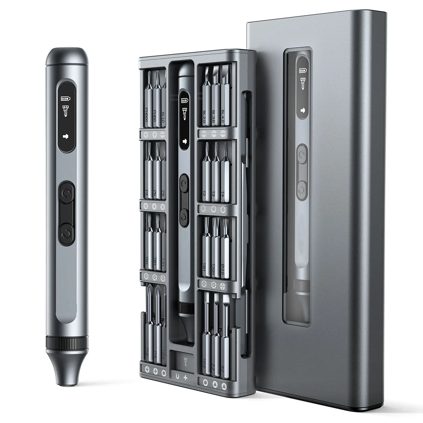 50 in 1 Cordless Rechargeable Electric Precision Screwdriver Kit Lithium Battery Repair Tool Set