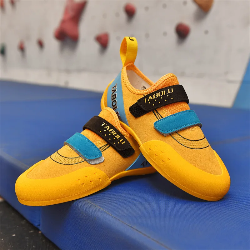 Sapatos de escalada profissional para crianças, iniciantes, nível básico, treinamento, indoor, ao ar livre