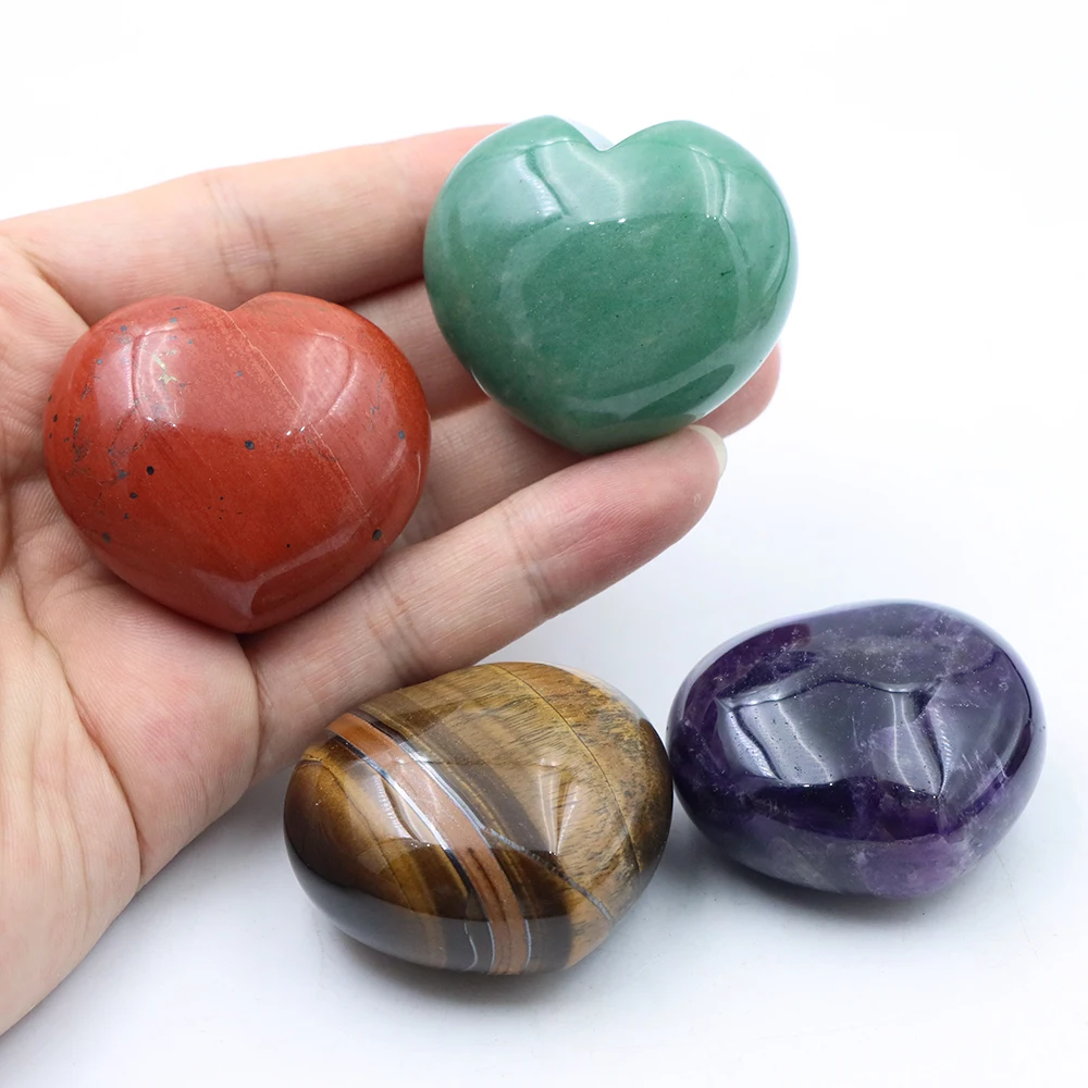 

Natural Crystals Pocket Palm Stones Energy Healing Gemstone Reiki Mineral Relieve Stress Exquisite Oval Shape Massage Tool Gifts