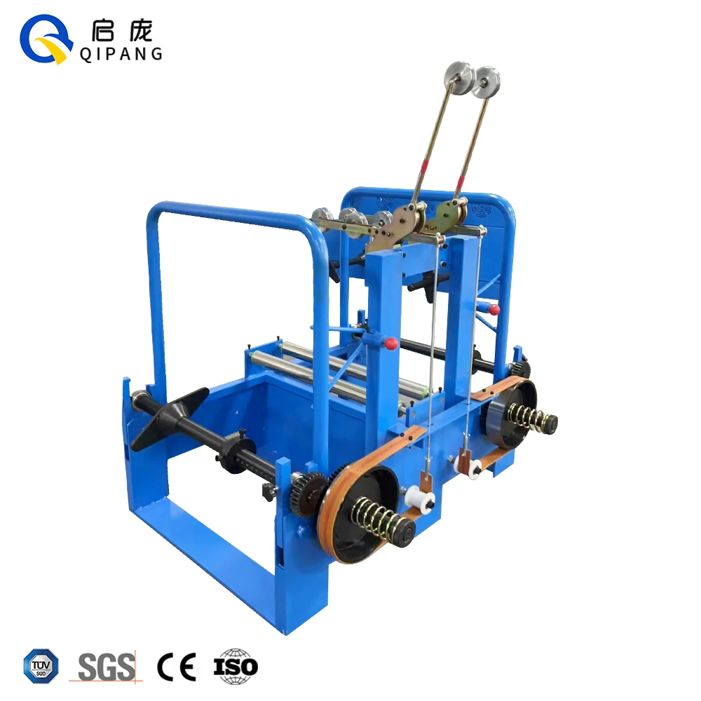 

QIPANG 800MM Double Head Tension Pay-off Unit Wire and Cable Unwinding Machine Belt Braking Spool Pay Off Machine