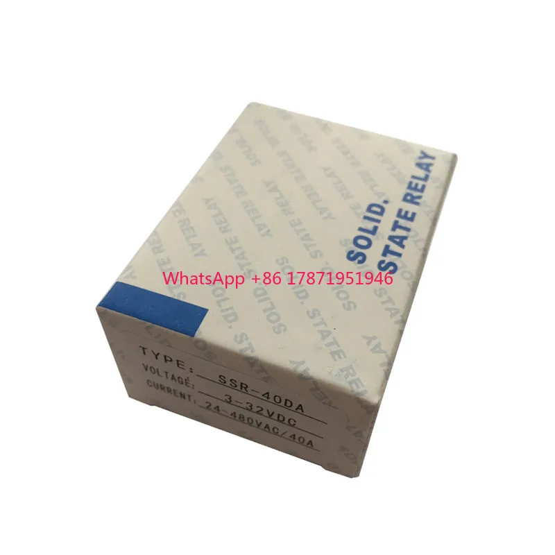 SSR-40DD CC monophasé de contrôle de CC du relais à semi-conducteurs 10a 40a de ssr