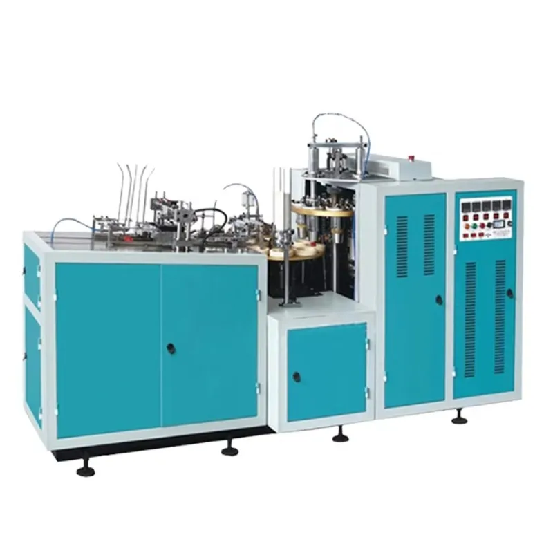 Customized Hot Sale Fully Automatic Disposable Paper Cup Making Machine Coffee Tea Cups Gearbox Motor Bearing Gear Pump 60pcs/Mi