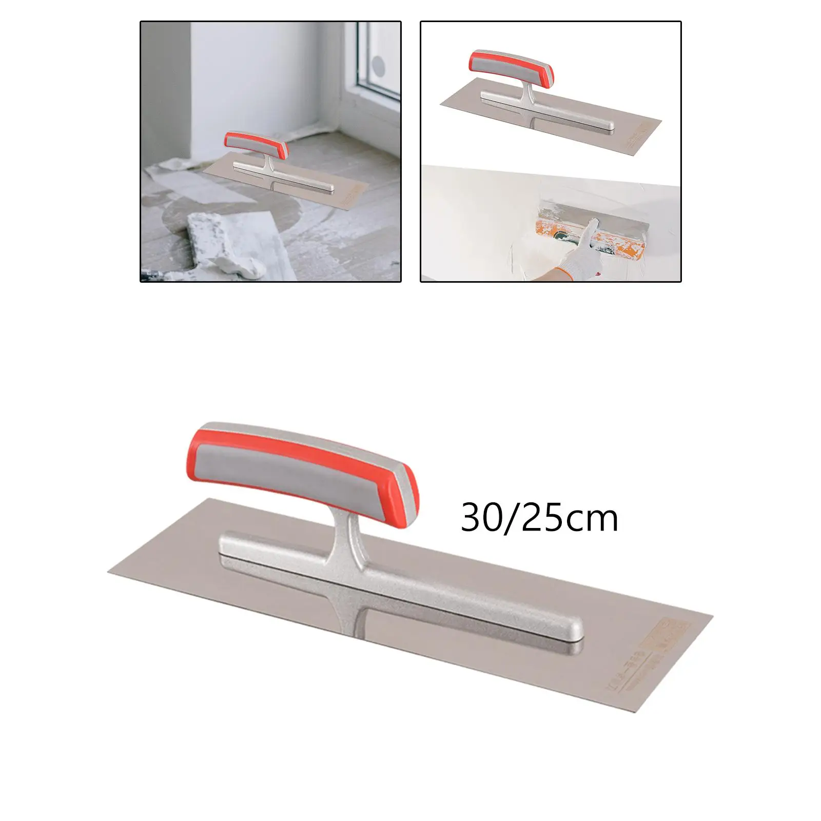 Plaster Trowel Hand Tools Aluminum Alloy Building Tool for Wall Concrete Scraping Tool Tile Flooring Grout Float Tiling Tool