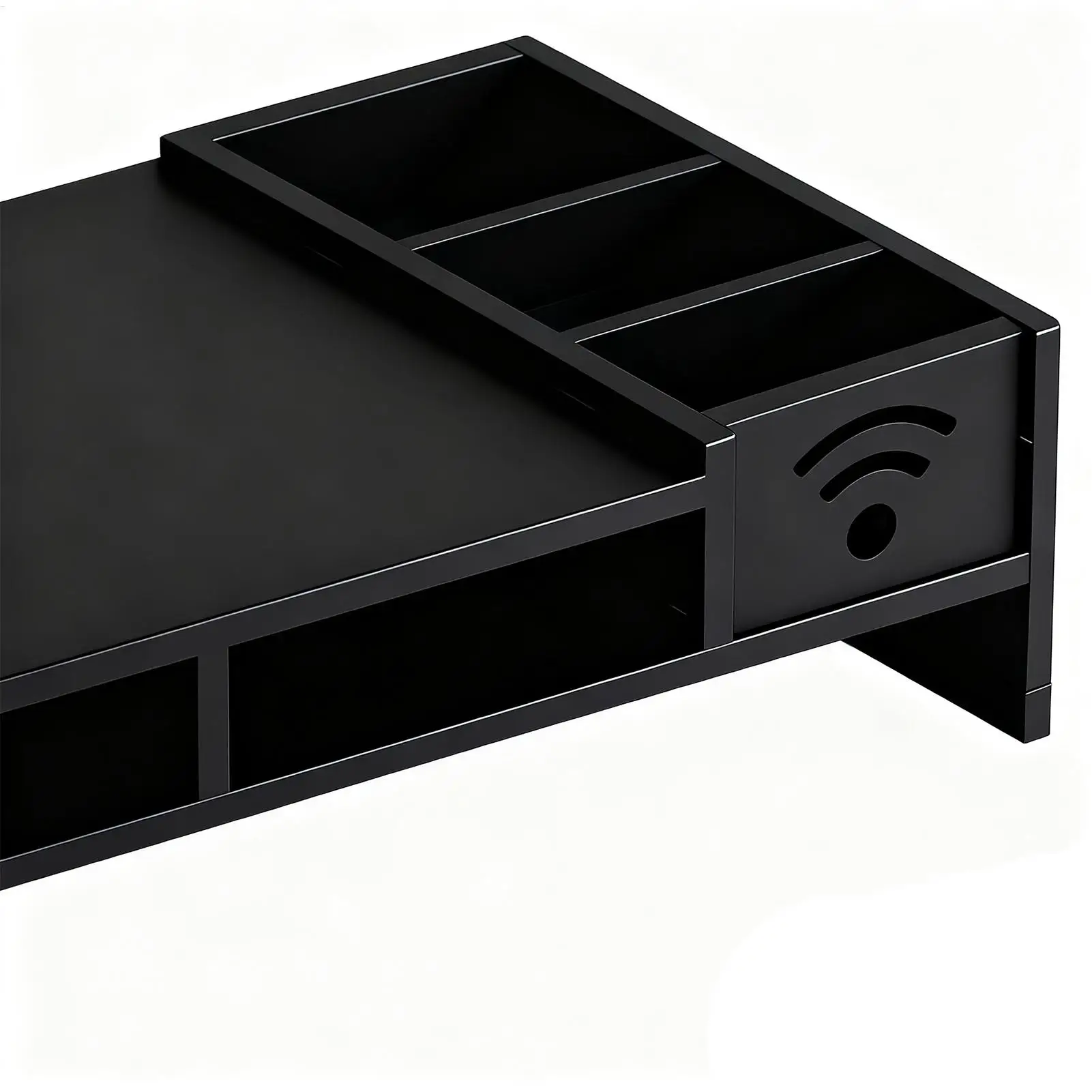 

Computer Monitor Stand For Desk 2-Tier Desk Holder 4.3 Inch Height Monitor Riser With Storage Organizer For Home Laptop PC TV