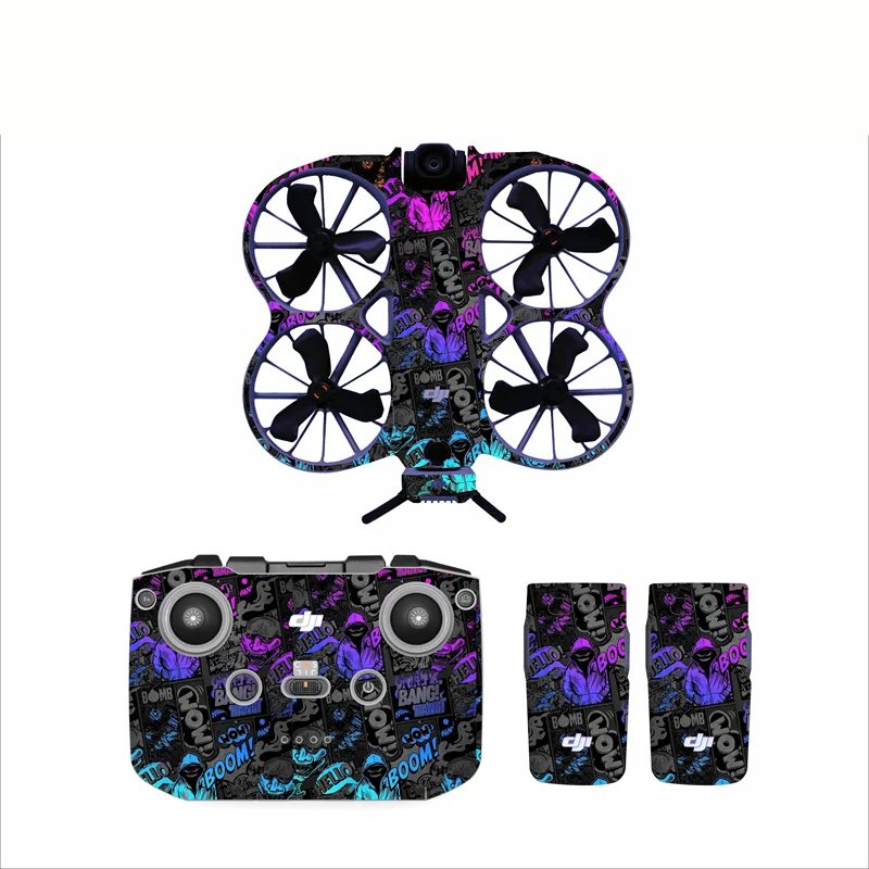 Naklejki PVC na drona DJI NEO 2, naklejki na baterię, pilot RC-N3, dekoracyjne naklejki, folia ochronna przeciw zarysowaniom, akcesoria do modyfikacji. — zdjęcie produktu 7