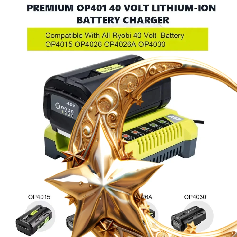 

40V 10Ah High Capacity Li-ion Battery for Ryobi OP4040 OP4026 OP40501 OP40401 OP4030 OP4050 OP4060A OP40201