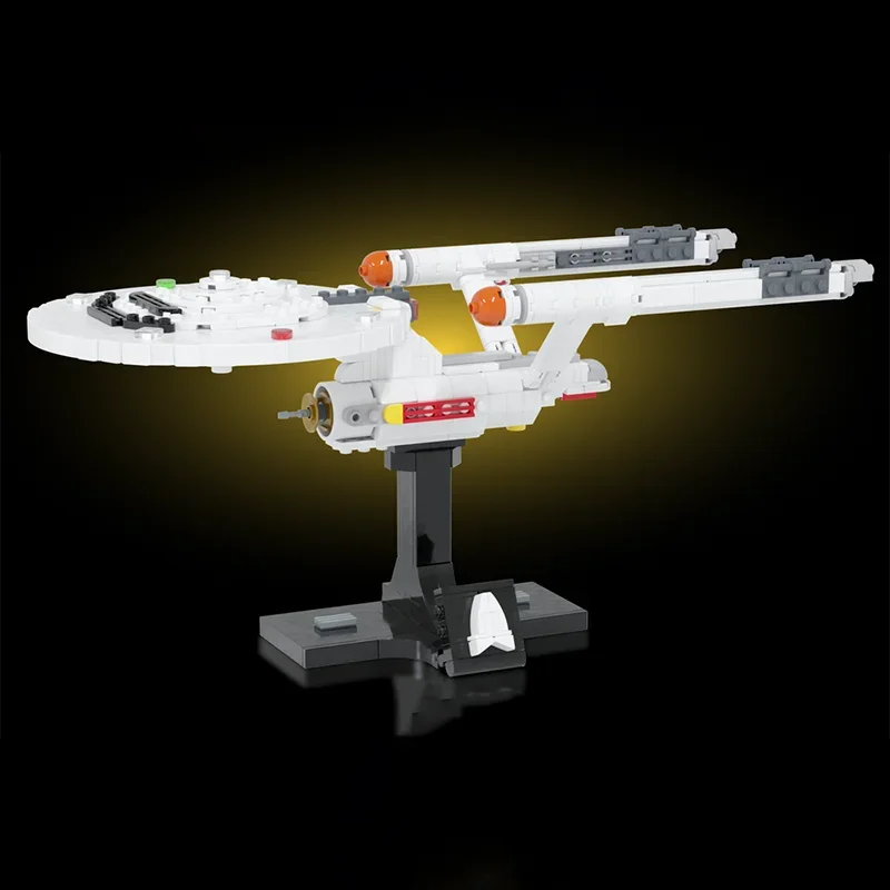 

492 детали MOC: Конструктор «Космический корабль USS Enterprise» — идеальный подарок на Рождество. Развивает мелкую моторику, научное мышление и творческие способности.