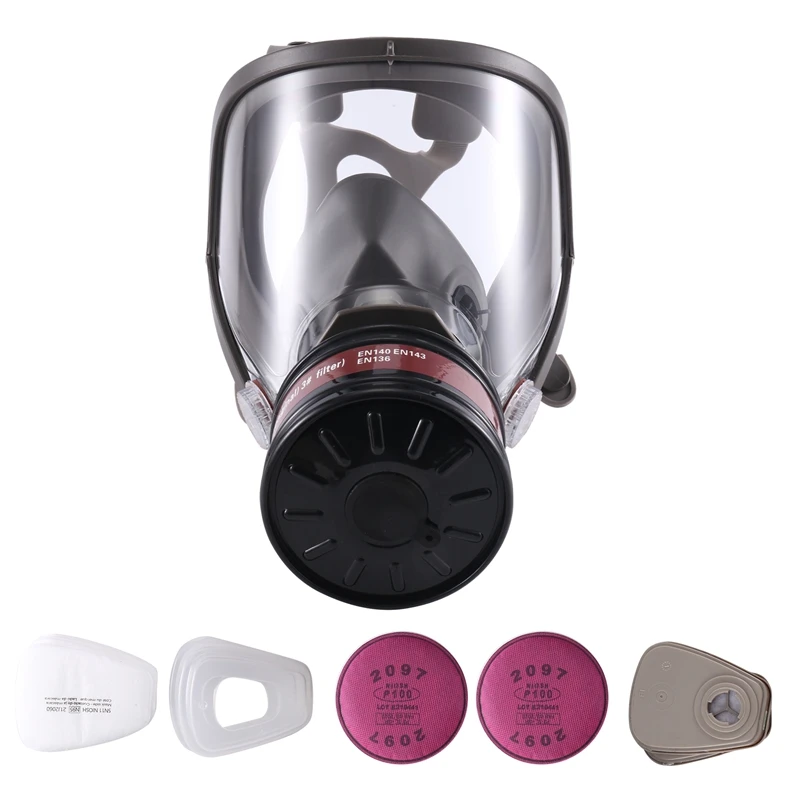 Full Mask Masks Reusable Respirator Mask Nuclear And Chemical With 40Mm For Gases