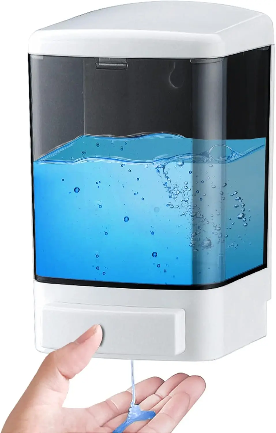 

Manual Soap Dispenser 33.8oz Wall Mounted for Kitchen Bathroom Commercial Use in Hotel Restaurant