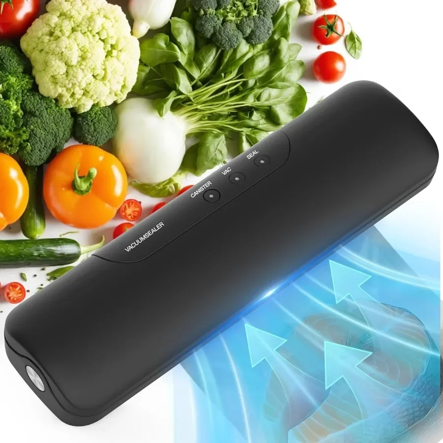 Full Automatic Food Sealer Machine with External Vacuum System for Efficient Food Preservation in Kitchen Compact Design with F