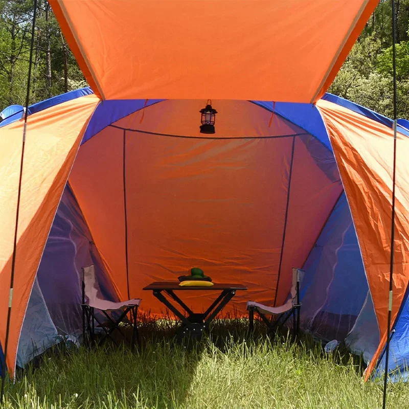 Imagem -03 - Família Rainproof Outdoor Camping Tenda 46 Pessoa Família Quartos Vida Viagens Proteção Solar Anti-uv Caminhadas Pesca