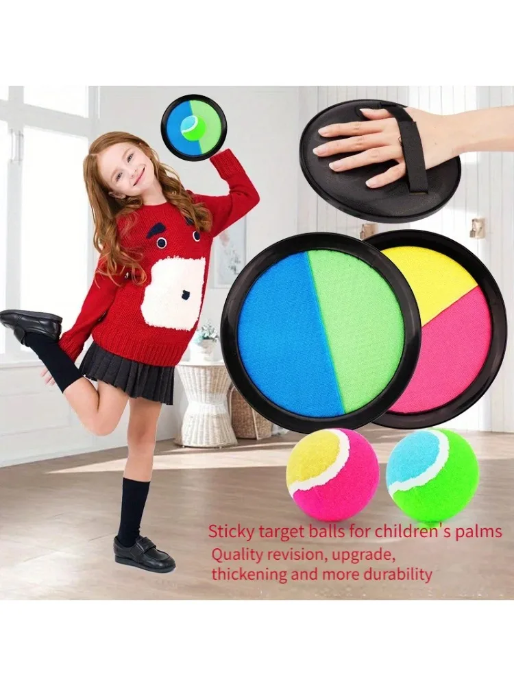 1 ensemble enfants ventouse balle collante jouet Sports de plein air attraper balle jeu ensemble lancer et attraper Parent-enfant interactif jouets de plein air