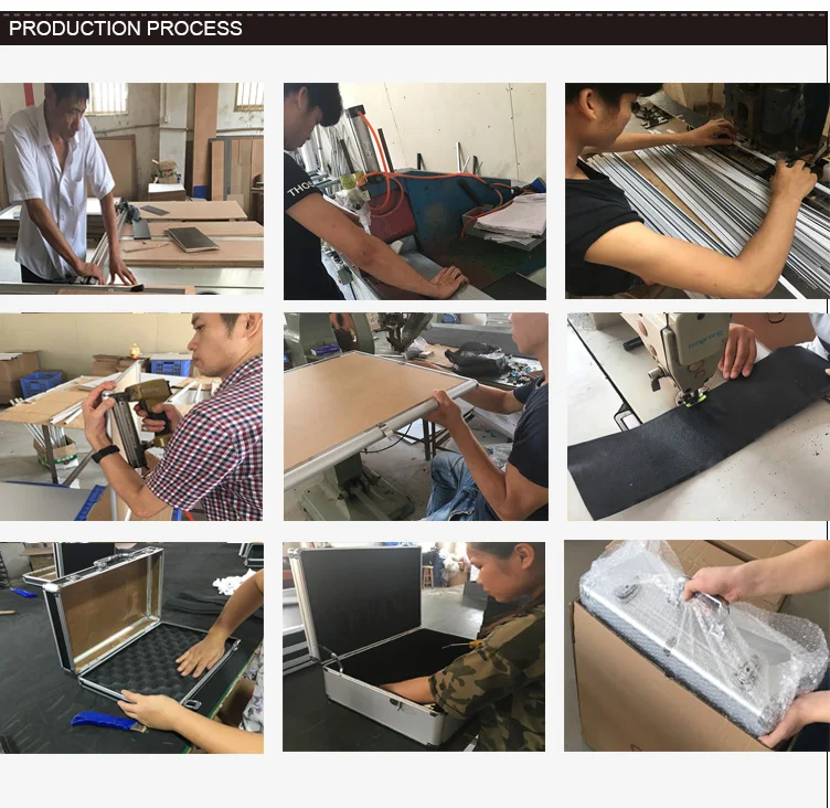 Factory Custom Size  Color logo Aluminum  65 TV Flight case