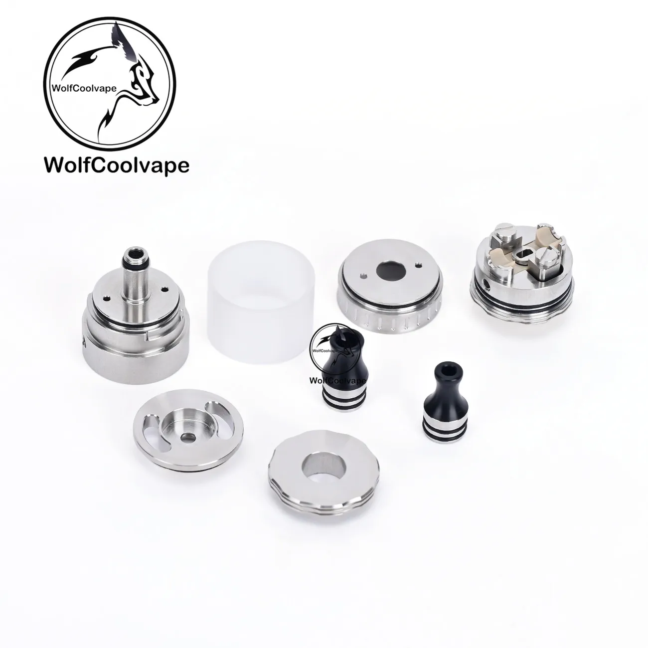 Wolfcoolvape NOLA mtl RTA رذاذ خزان vape قابل لإعادة البناء 3.2 مل دبوس هوائي 0.8/1.2/1.5/1.8/2.0/2.5/3.0/3.5 مللي متر 22 مللي متر خزان rta