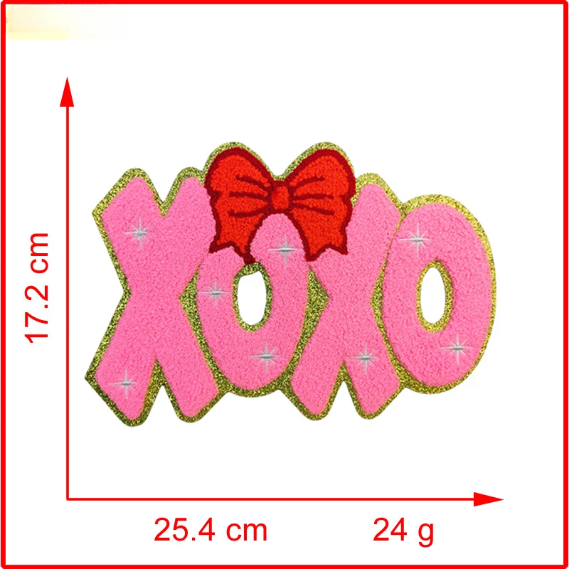 Huge Cute Bow Patches Huge Glitter Beads Ironing Patches 