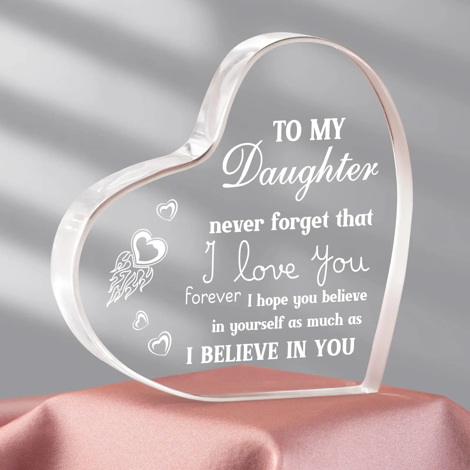 Acrylic Daughter Gif- Unforgettable Gift for Daughter\'s Birthday, Christmas and Wedding - Unique Decoration for Party Table