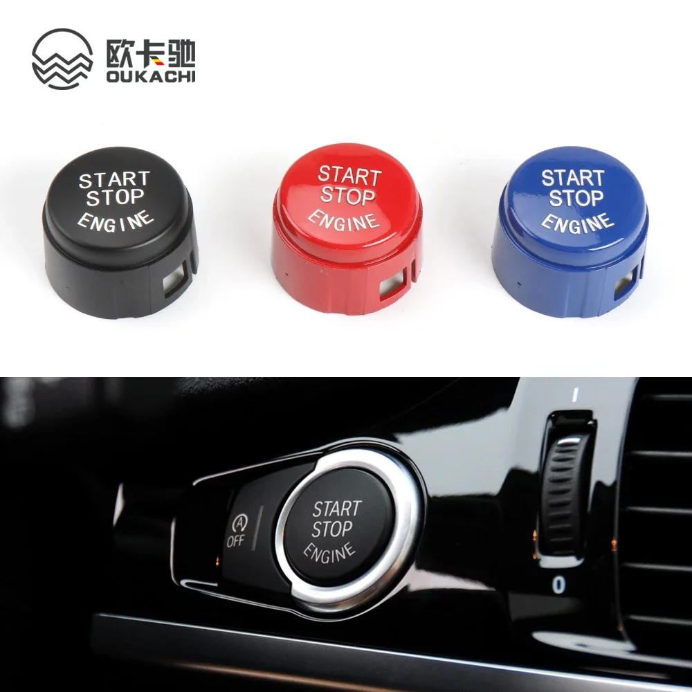 Start Stop Engine Push Button Switch Cover One Button Start Button One Button Start Switch  For BMW X3 F25 2011-2016