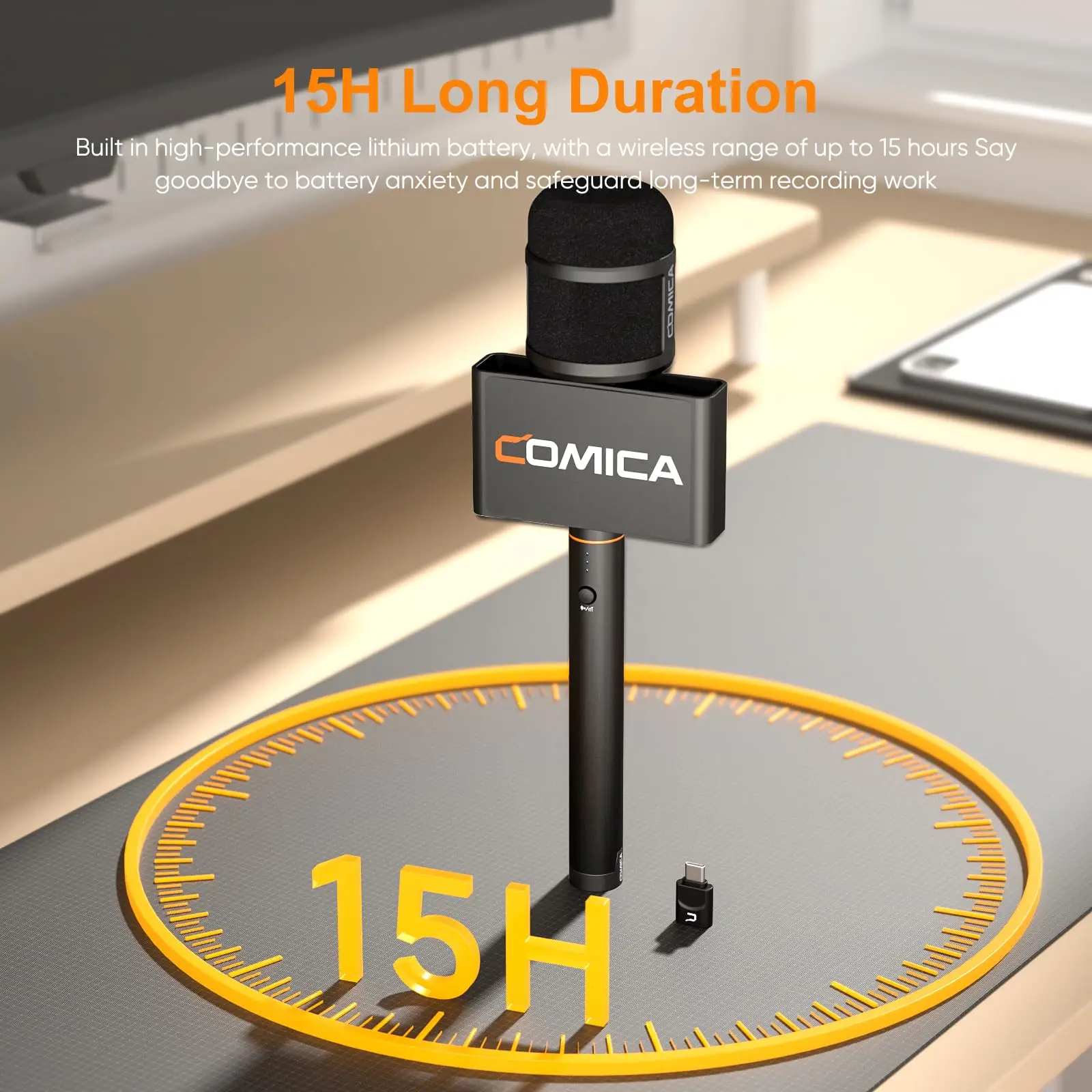 Comica Audio Revo S كوميكا الصوت ريفو S لاسلكي كارديويد مكثف ميكروفون مراسل للهواتف الذكية فون الروبوت أجهزة الكمبيوتر المحمولة مقابلات الخالق