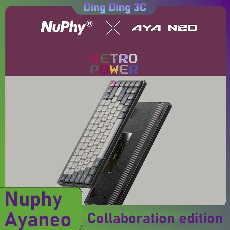 Ayaneo X Nuphy Wireless Mechanical Keyboard Aluminum Frame PBT Keycaps Ultra-Thin Gateron Mechanical Switch Rgb Hot-Swappable