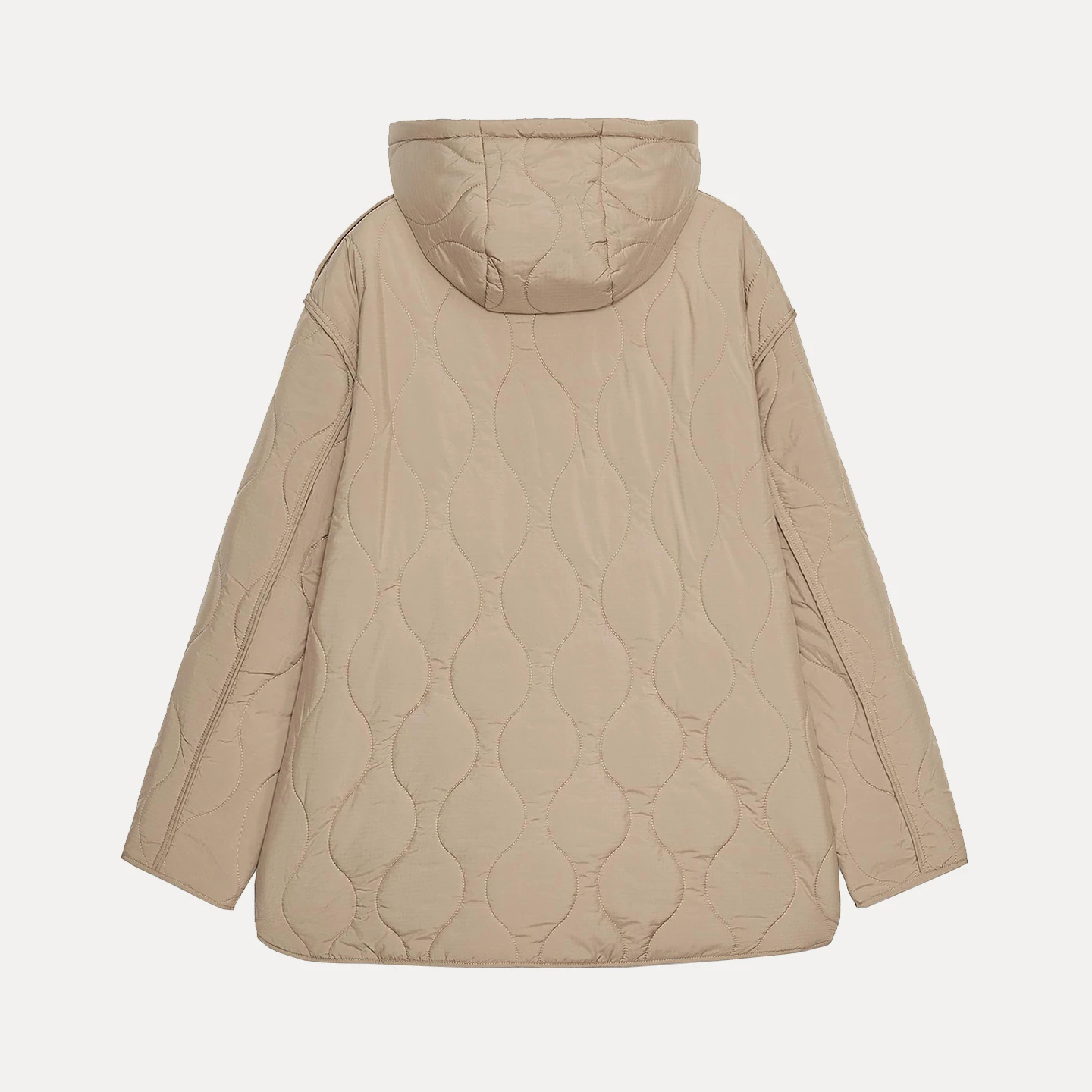 

Z Women's Cotton Jaet Hooded Stand Collar ket Waterproof New Arrival 2025 Commute Sle Long Sve Color