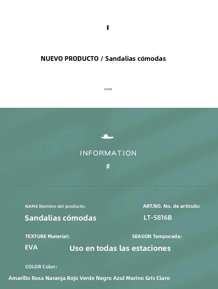 Sandalias de suela suave antideslizantes para interiores y exteriores, zapatillas de verano para parejas, para el hogar, baño...