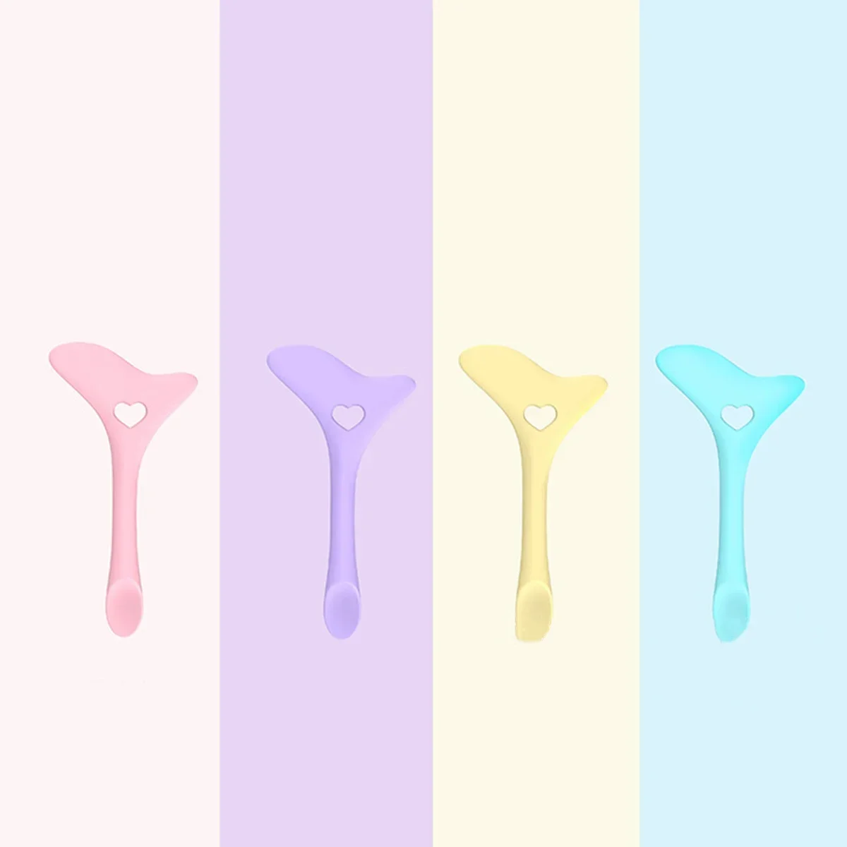 1/2 قطعة جديد سيليكون كحل الاستنسل Wingtip متعددة الوظائف ماسكارا أحمر الشفاه عينيه ماكياج الاستنسل أدوات ماكياج قابلة لإعادة الاستخدام #5